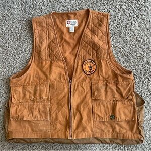 Vintage Sports Afield Men's Hunting Vest XL "Nebraska Safe Hunter" Duck Game Bag